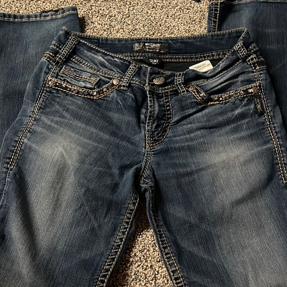 Silver jeans